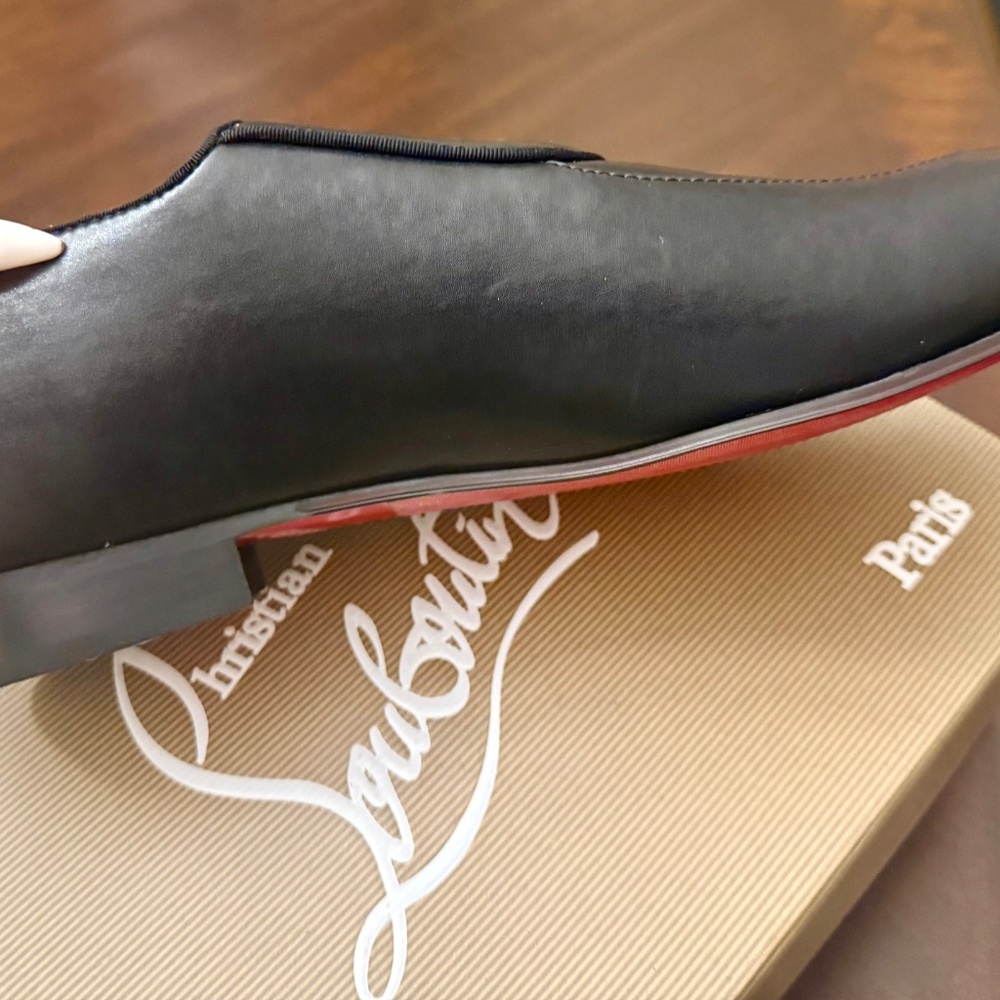 NEW/AUTHENTIC - Christian Louboutin Luxury Men’s Black Leather Dress Shoes - Picture 14 of 17